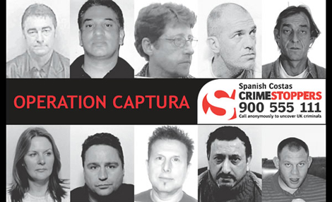 Algunos de los delincuentes buscados (algunos ya detenidos) en Espaa. | E.M.