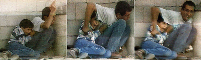 Secuencia de imgenes del ataque al nio palestino que dio la vuelta al mundo. | Afp