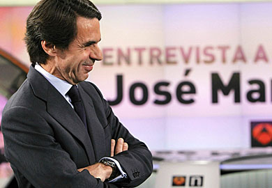 Jos Mara Aznar, antes de la entrevista. | Efe