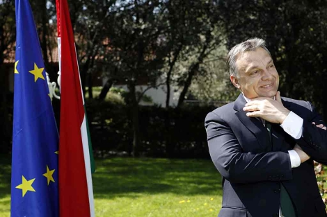 El primer ministro hngaro, Viktor Orban, en Madrid. | Sergio Enriquez-Nistal