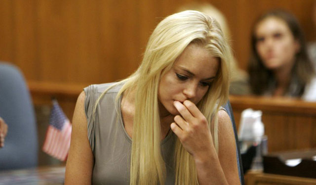 Lindsay Lohan en una de sus visitas a los Tribunales.| Efe