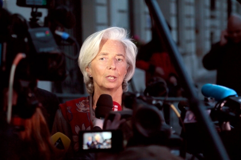Lagarde, tras conocer que no será imputada.| Afp