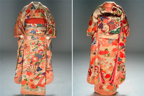 Kimono de novia de los década de los 30 del siglo XX.| Museo del Traje