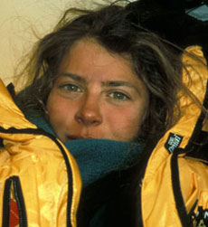 Araceli Segarra, en el Everest.