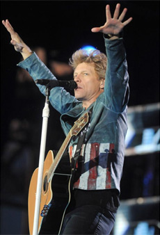 Jon Bon Jovi, en un 'show' de la gira. | EFE