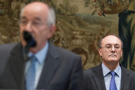 Acto de toma de posesion del Luis María Linde como nuevo gobernador del Banco de España. | Alberto Cuellar