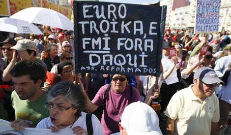 La manifestación en Lisboa.| Efe