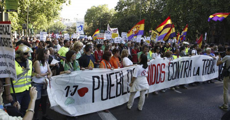 La manifestación en Madrid.| Efe