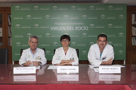 Los especialistas que han participado en el triple trasplante desde Sevilla. | E.M.