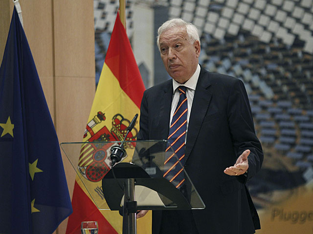El ministro de Asuntos Exteriores, Jos Manuel Garca-Margallo, en el acto de presentacin de la Marca Espaa. | Kote Rodrigo/ Efe