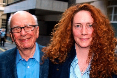 Rupert Murdoch y Rebekah Brooks, en una imagen de archivo de 2011. | Afp