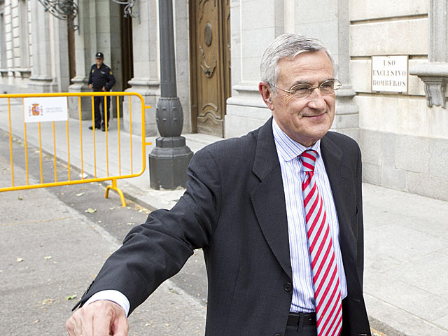 El magistrado Santiago Martínez-Vares saliendo del Tribunal Supremo en junio de 2013. | Sergio González