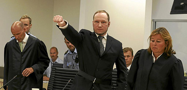 Breivik durante su juicio
