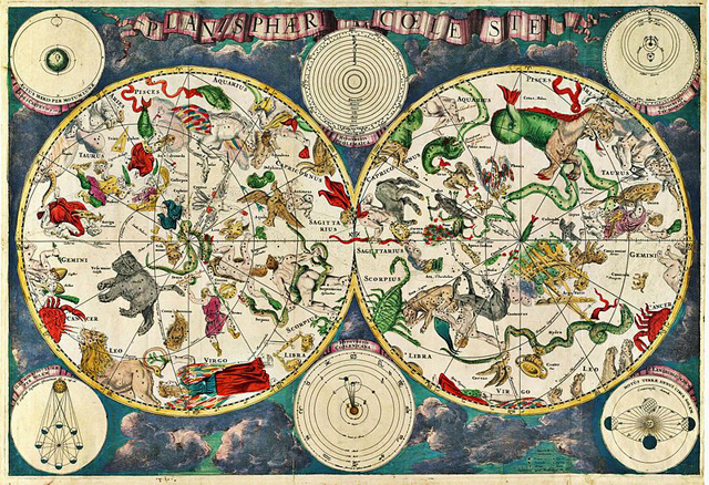 Mapa celestial del cartgrafo Frederich Wit en el siglo XVII. | E.M.