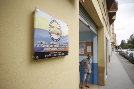 Sede de la ONG Colombia nos une de Castelln, abierta este lunes. | E. Torres