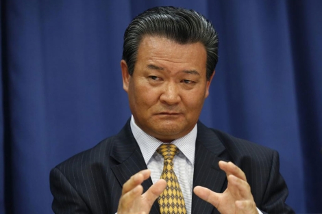 El embajadar de Corea del Norte, Sin Son-ho, en una conferencia en la ONU.| Reuters