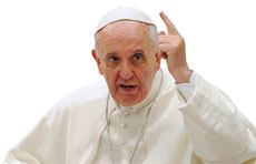 El Papa durante un encuentro en el Vaticano.