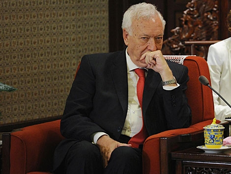 El ministro de Asuntos Exteriores, Jos Manuel Garca-Margallo, hoy de visita en China. | Pool