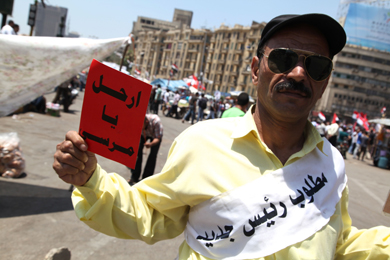 Un ciudadano egipcio 'amonesta' al presidente. | Francisco Carrin
