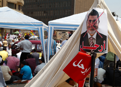 Protesta contra el presidente egipcio. | Francisco Carrin
