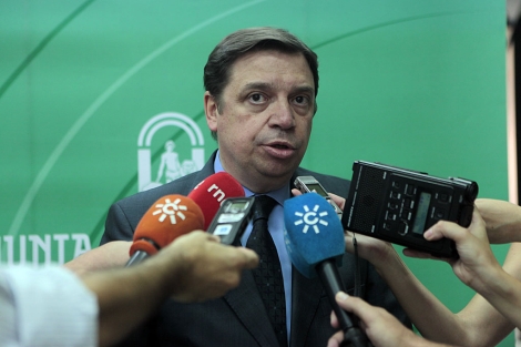 El consejero Luis Planas, en una comparecencia ante los periodistas. | J. Morn