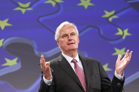 El comisario europeo de Mercado Interior, Michel Barnier , ofrece una rueda de prensa | Reuters