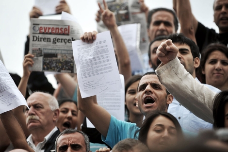 Manifestantes antigubernamentales, el pasado junio. | AFP
