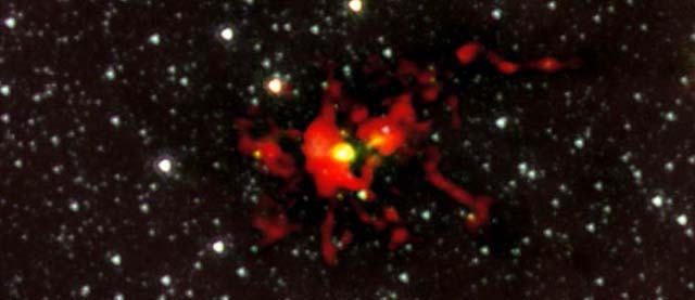 Imagen del ncleo de la nube estelar tomada con el telescopio ALMA. | ESO