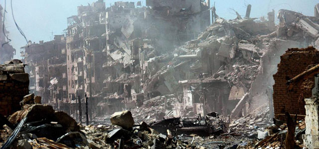 Una calle de Alepo destrozada. | Efe