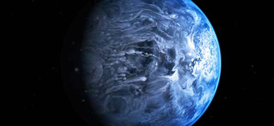 Recreacin artstica del exoplaneta 'HD 189733b'. | NASA / ESA