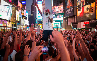 Manifestacin en Times Square. | Reuters