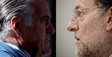 Luis Brcenas y Mariano Rajoy. | S. Gonzlez / J. Aym