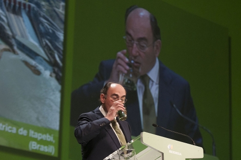 Ignacio Snchez Galn, presidente de Iberdrola, durante la pasada junta de accionistas