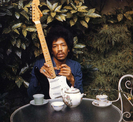 La última fotografía conocida de Jimi Hendrix.