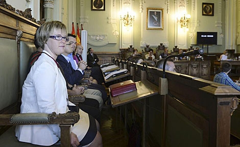 Ángela Bachiller, concejal con síndrome de Down en Valladolid