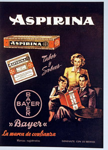 Cartel publicitario de Aspirina. | El Mundo
