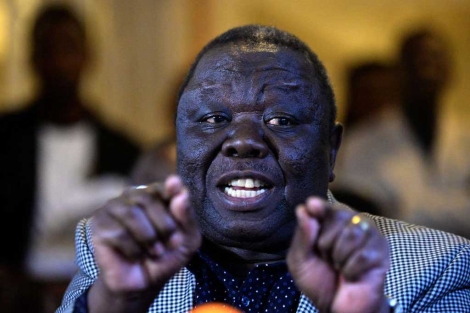 Morgan Tsvangirai denuncia que hubo fraude electoral.| Afp