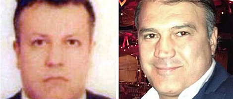 Los dos secuestrados, el copiloto Murat Agca (izqda.) y el piloto Murat Akpinar. | Afp