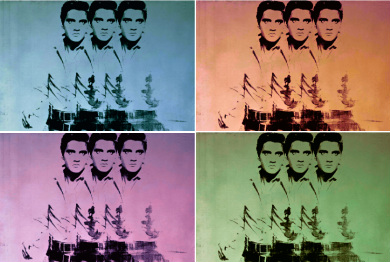 Elvis Presley fue inmortalizado por Andy Warhol.