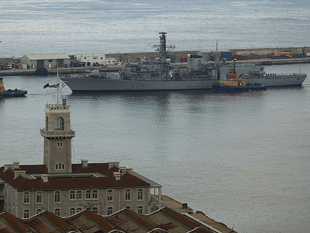 La fragata 'HMS Westminster', en Gibraltar. | Foto: reuters