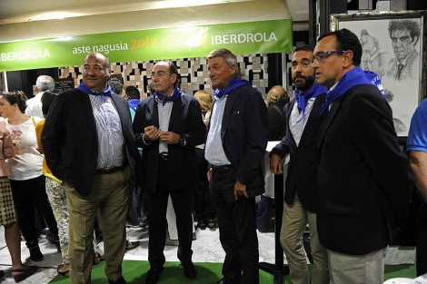 El presidente de Iberdrola, Ignacio Galn (2i), con otros directivos de la compaa. | EM