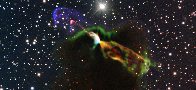 Imagen de la estrella recin nacida. | ESO