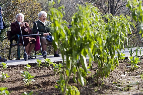 Dos ancianas en una residencia del Pas Vasco. |E.M.