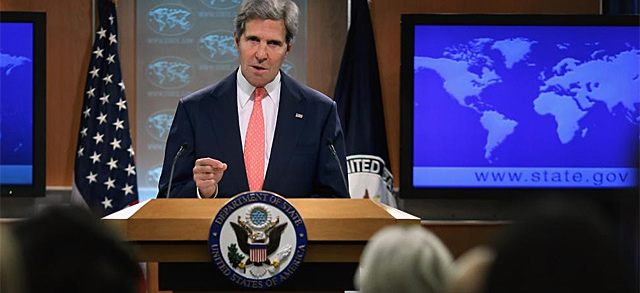John Kerry durante su intervención. | Foto: Afp