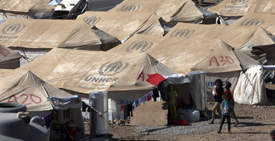 Un campo de refugiados sirios.| Reuters/Azad Lashkari