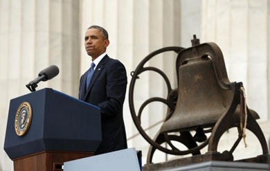 Obama, durante su discurso en Washington. | Reuters MS IMGENES