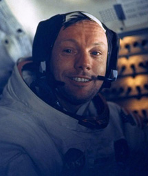 N. Armstrong en el módulo lunar.| NASA
