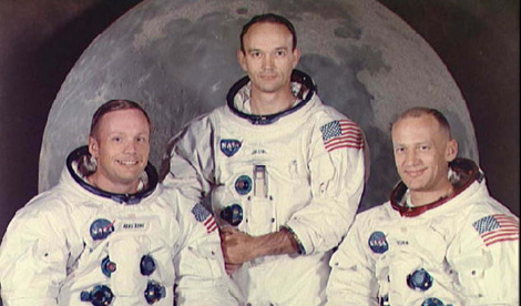 Neil Armstrong, Michael Collins y Buzz Aldrin, los astronautas que viajaron a la Luna.| NASA