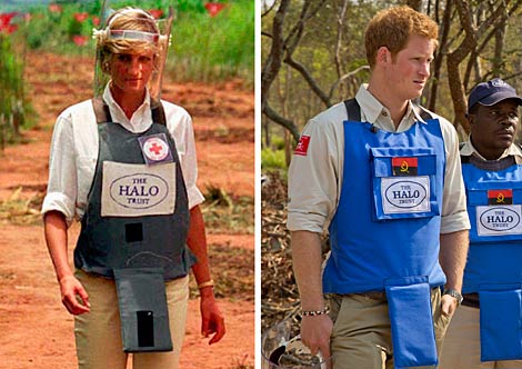 La princesa Diana y el prncipe Harry en Uganda contra las minas anti persona. | Gtres