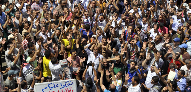 Seguidores de los Hermanos Musulmanes en una protesta en El Cairo.| Afp